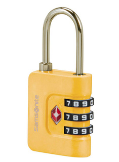 Kłódka do walizki Samsonite Ta Revolution Combilock 3 Dial TSA - yellow