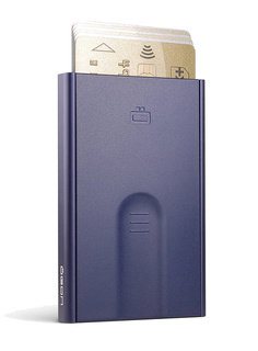 Etui aluminiowe na karty Ogon Design Slider - navy blue