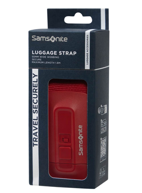 Pas do bagażu Samsonite Ta Revolution Luggage Strap 50 mm - red
