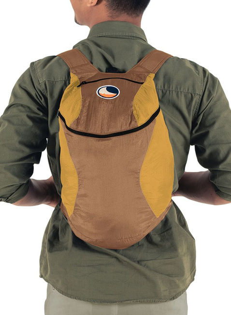 Plecak składany Ticket To The Moon Mini Backpack 15 l - brown / dark yellow