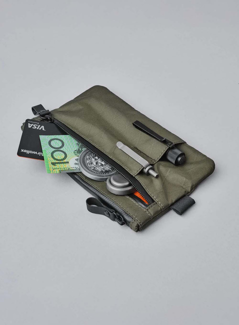 Organizer saszetka Alpaka Zip Clutch - dark green