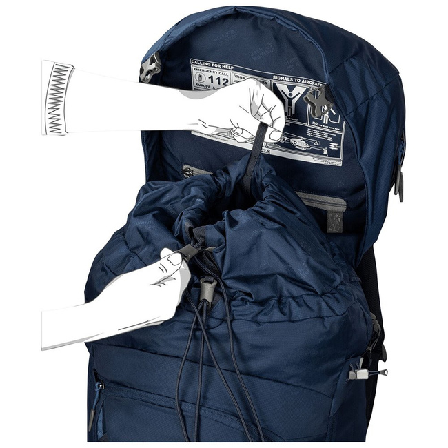 Plecak Jack Wolfskin Highland Trail 45 Women - cabernet