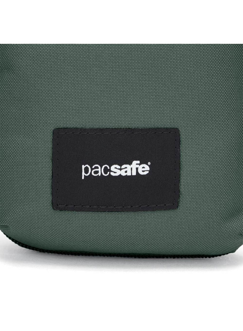 Saszetka antykradzieżowa na dokumenty Pacsafe Go Tech Crossbody - spruce green