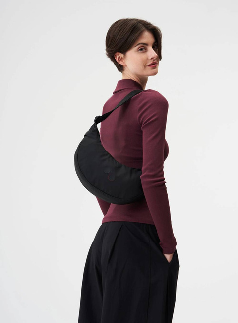 Torba na ramię Pinqponq Krumm Small - rooted black