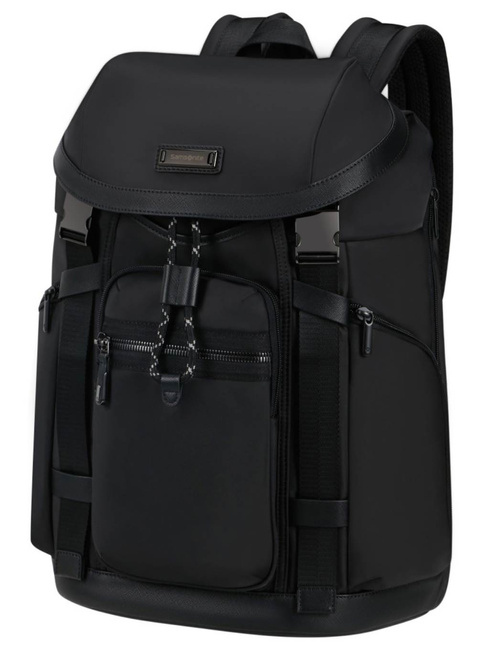 Plecak miejski Samsonite Relyon Backpack 15,6" with flap - black