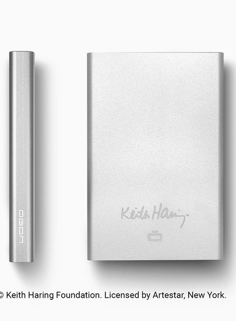 Etui aluminiowe na karty Ogon Design Slider - Keith Haring color