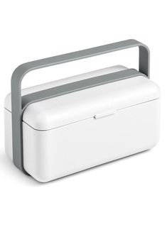 Lunchbox / śniadaniówka ze sztućcami Blim+ Bauletto S - arctic white