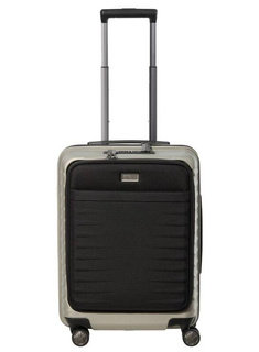 Walizka mała z przednią kieszenią na laptopa Titan Litron - champagne