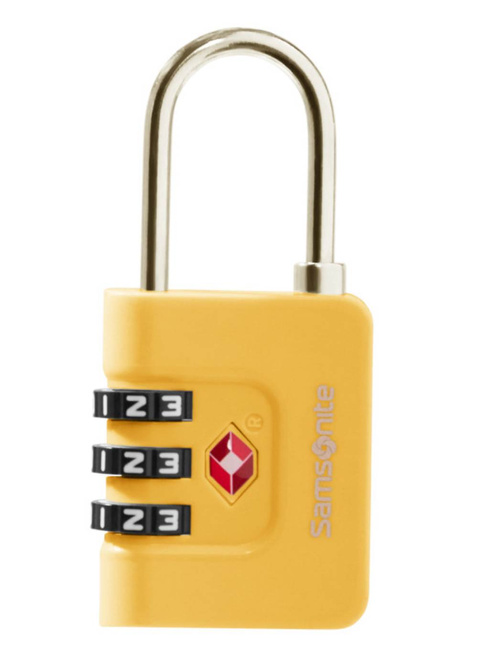 Kłódka do walizki Samsonite Ta Revolution Combilock 3 Dial TSA - yellow