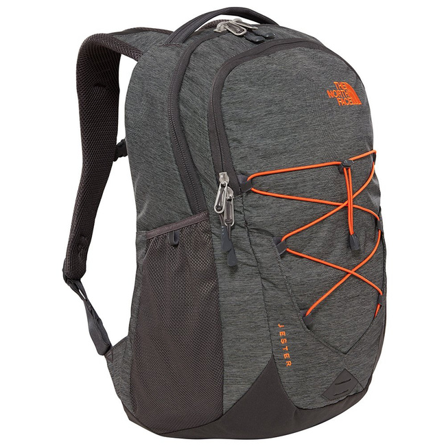 Plecak szkolny The North Face Jester - dark grey heather/persian orange