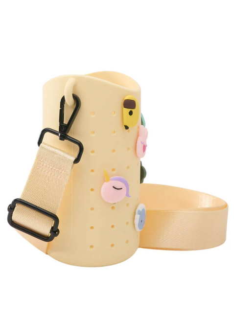 Etui na butelkę z paskiem Asobu Bestie Sling - yellow