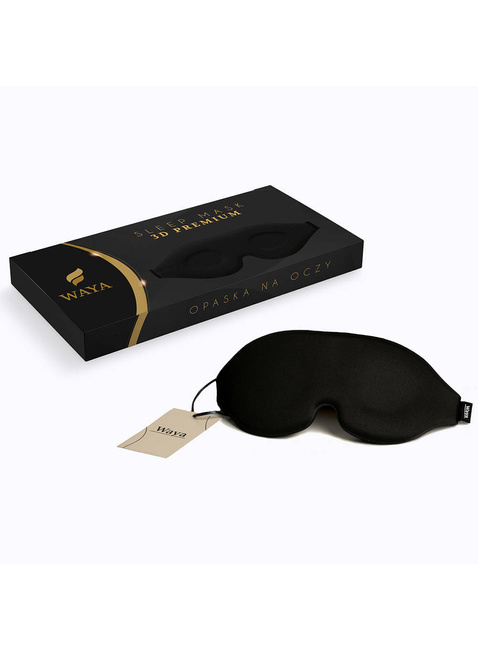 Maska opaska na oczy do spania Waya 3D Premium - black