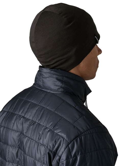 Czapka Patagonia Overlook Merino Wool Liner Beanie - black
