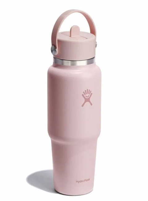 Butelka termiczna ze słomką Hydro Flask Wide Mouth Travel Bottle 946 ml - tonal trillium