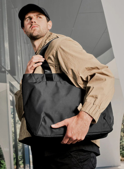Torba miejska na zakupy Alpaka Elements Tote Medium - black / grey