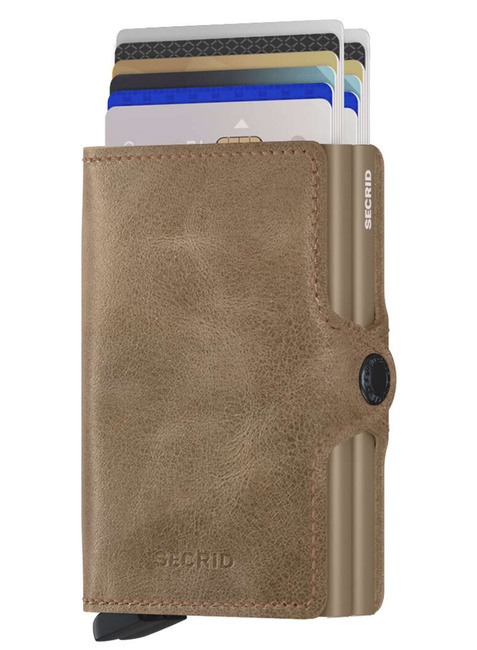 Podwójny portfel RFID Secrid Twinwallet Vintage - taupe