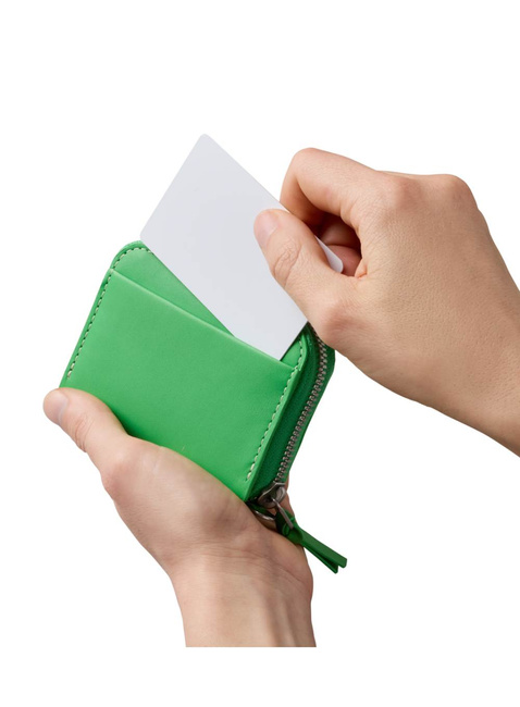 Skórzany portfel kieszonkowy Bellroy Folio Piccolo - neon green