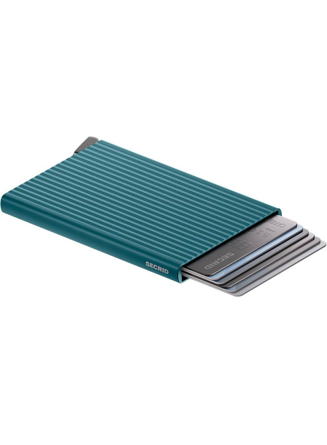 Etui na karty RFID Secrid Premium Cardprotector Fluted + - teal