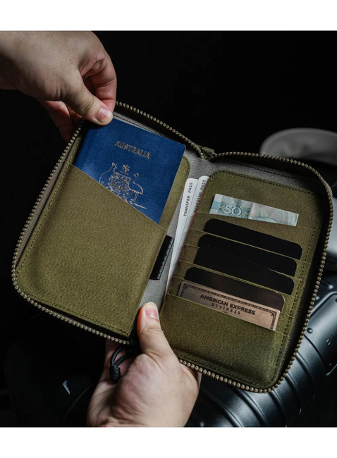 Portfel paszportówka Alpaka Zip Passport Wallet - army green