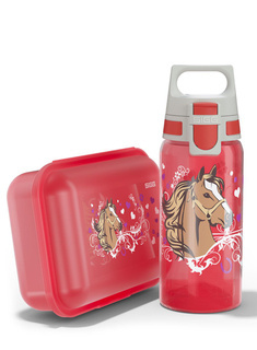 Zestaw lunchbox + butelka Sigg Set Viva Kids - horses