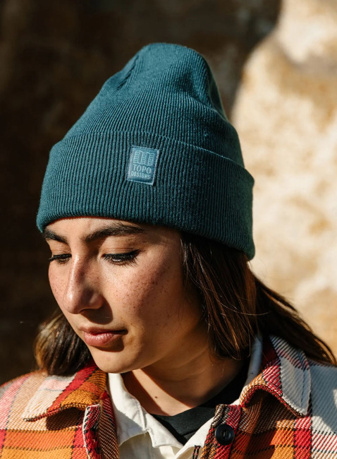 Czapka zimowa Topo Designs Work Cap - forest / black marl