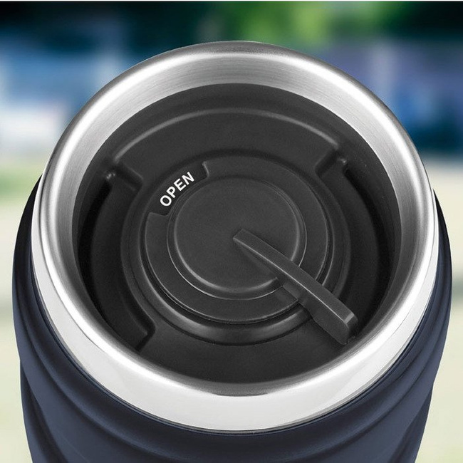 Podróżny kubek z uchwytem Thermos Stainless King™ 470 ml - matt black