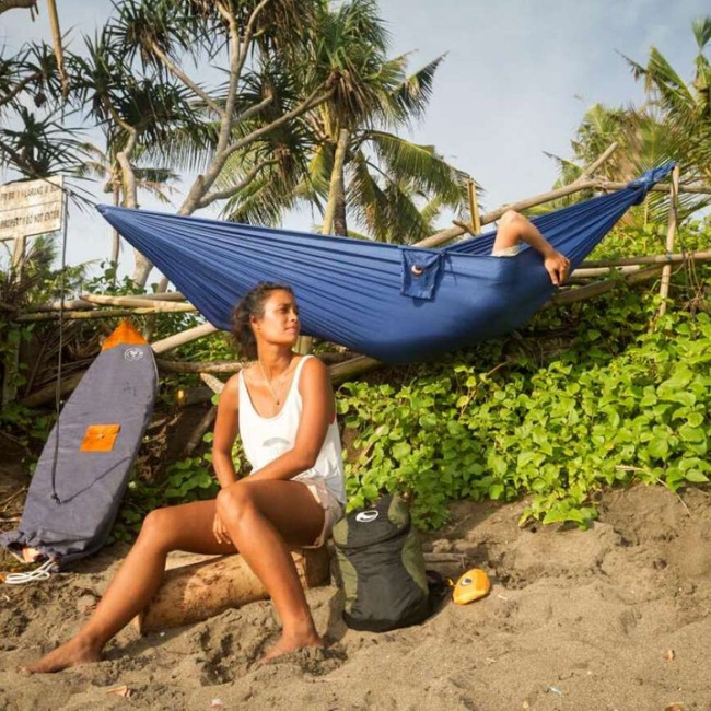Hamak jednoosobowy Ticket To The Moon Single Hammock - black