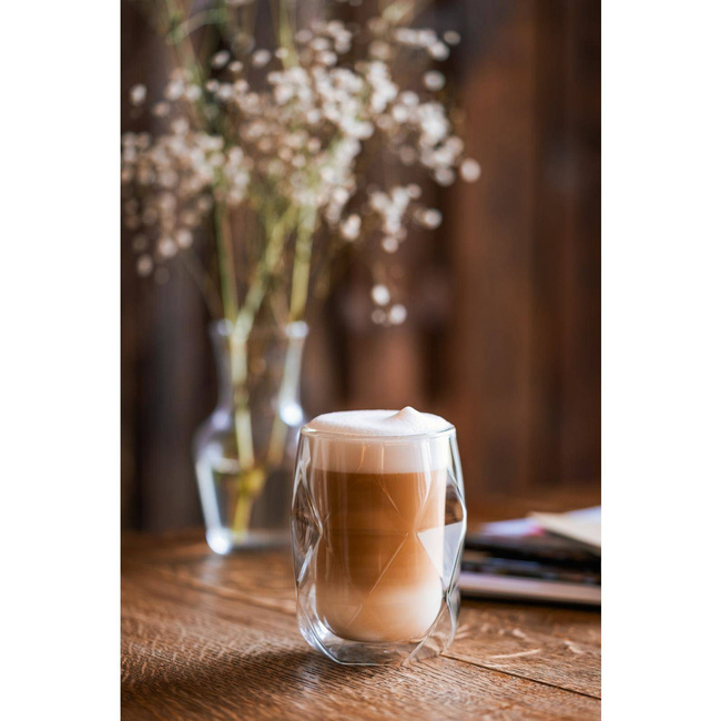 Komplet 2-szklanek z podwójną ścianką Vialli Design Geo 250 ml