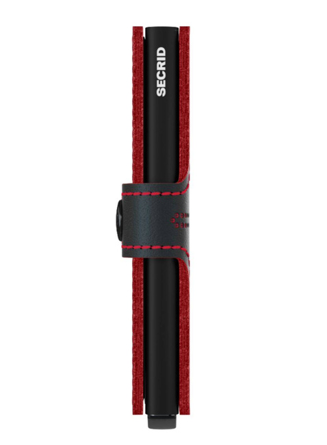 Portfel kieszonkowy RFID Secrid Miniwallet Fuel - black / red