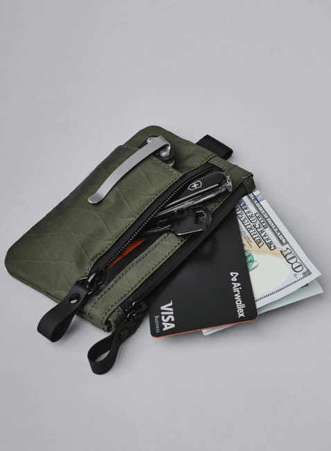 Portfel saszetka Alpaka Zip Cardholder - dark green