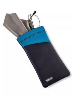 Etui na okulary ze ściereczką Carson Eyeglass Pouch - blue sky