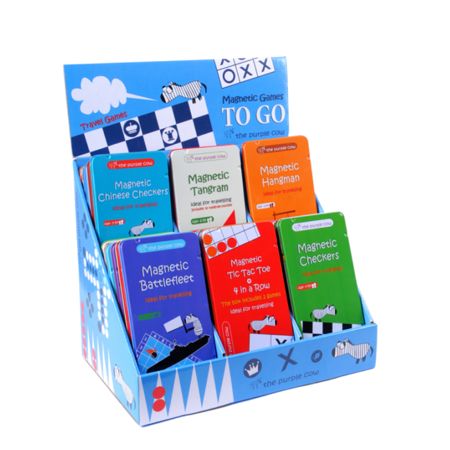 Podróżna gra magnetyczna Warcaby The Purple Cow