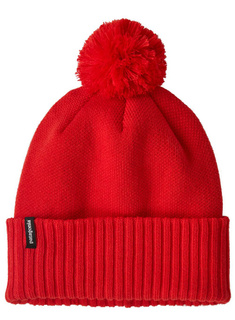Czapka z pomponem Patagonia Powder Town Beanie - sizzle red