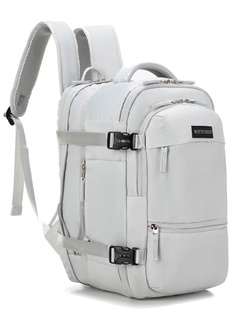 Plecak kabinowy z poszerzeniem Wittchen Free on Board 24 l - złamana biel