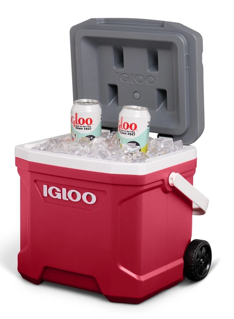 Lodówka turystyczna na kółkach Igloo Latitude Roller 15 l - indigo red / grey