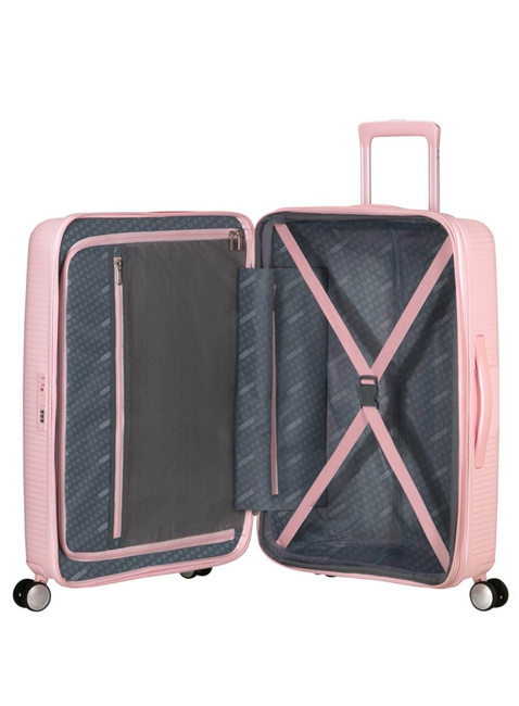 Walizka średnia American Tourister Soundbox EXP - pastel pink