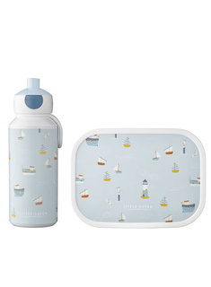 Zestaw dziecięcy bidon i lunchbox Campus Mepal - sailors bay