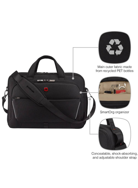 Torba na laptopa Wenger Meteor Brief 16-17 - black