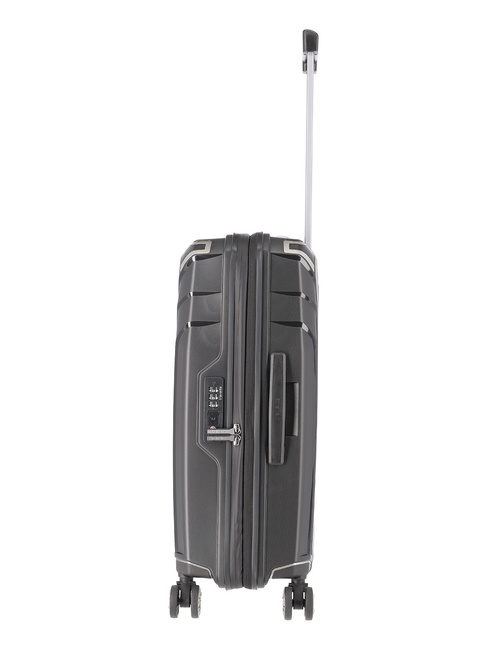 Walizka średnia poszerzana Travelite Elvaa Trolley M - black