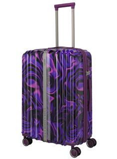 Walizka średnia poszerzana Travelite Lascana - purple swirl