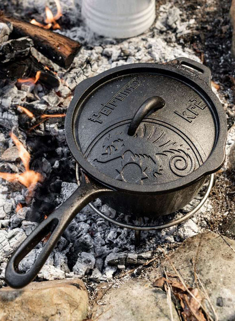 Garnek żeliwny z uchwytem Petromax Cast Iron Casserole 1 l - black