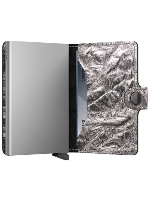 Secrid kompaktowy portfel z RFID Miniwallet Crunch - silver