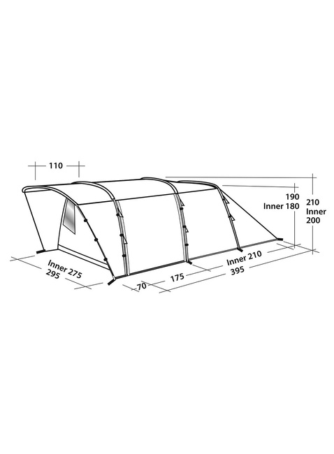 Namiot 5-osobowy Easy Camp Palmdale 500 - steel blue
