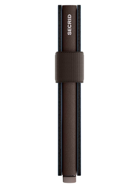 Portfel kieszonkowy RFID Secrid Bandwallet Matte - steel blue / brown