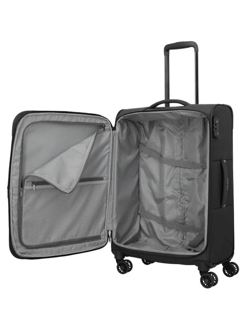 Walizka średnia Travelite Umbria EXP - black