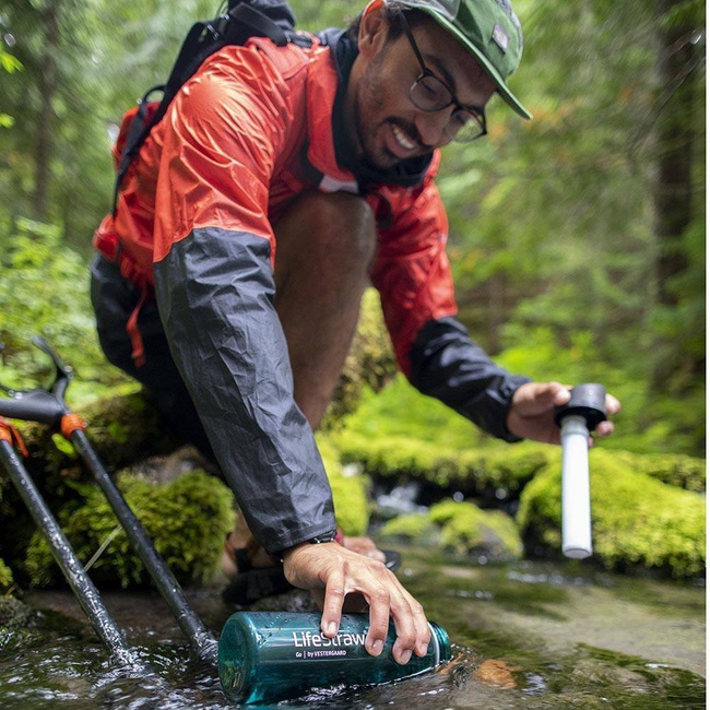 Butelka filtrująca na wodę LifeStraw Go 650 ml - green