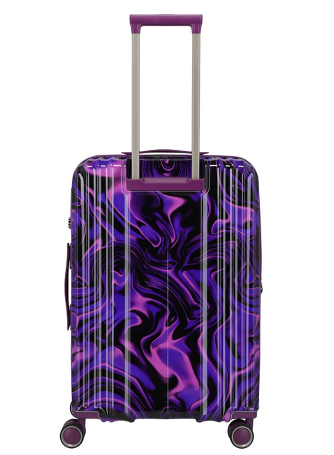 Walizka średnia poszerzana Travelite Lascana - purple swirl