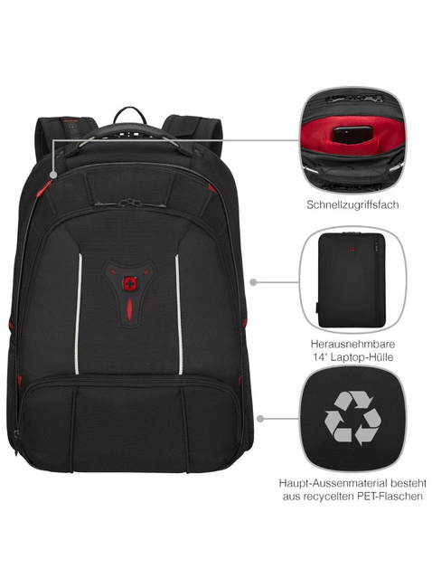 Plecak na laptopa Wenger Carbon Pro Compact - black