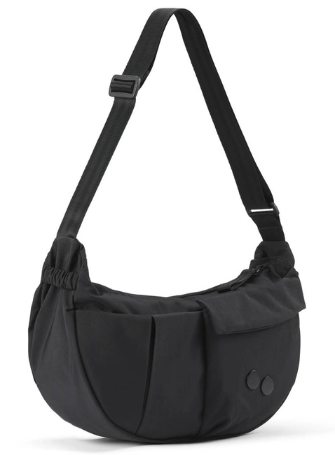 Torba na ramię Pinqponq Krumm Medium - crinkle black