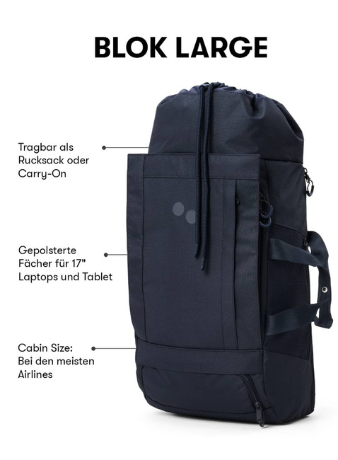Plecak podróżny torba Pinqponq Blok Large - cosmo green